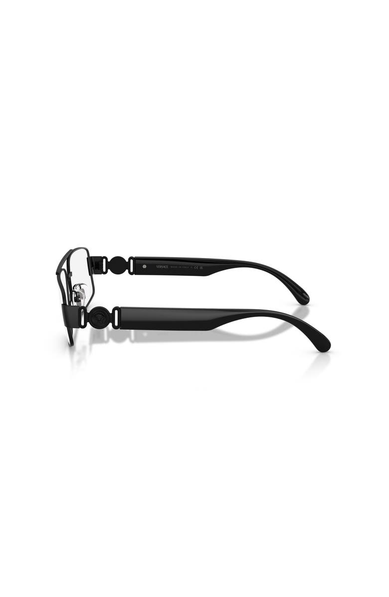 Versace 58mm Rectangle optical glasses, Alternate, color, Black