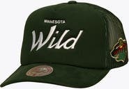 Mitchell & Ness Men's Mitchell & Ness Green Minnesota Wild Head Coach Trucker Adjustable Hat