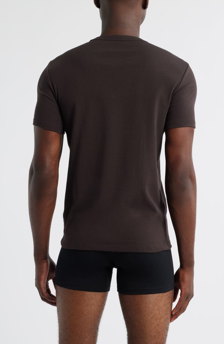 TOM FORD Cotton Jersey Crewneck T-Shirt, Alternate, color, Dark Chocolate