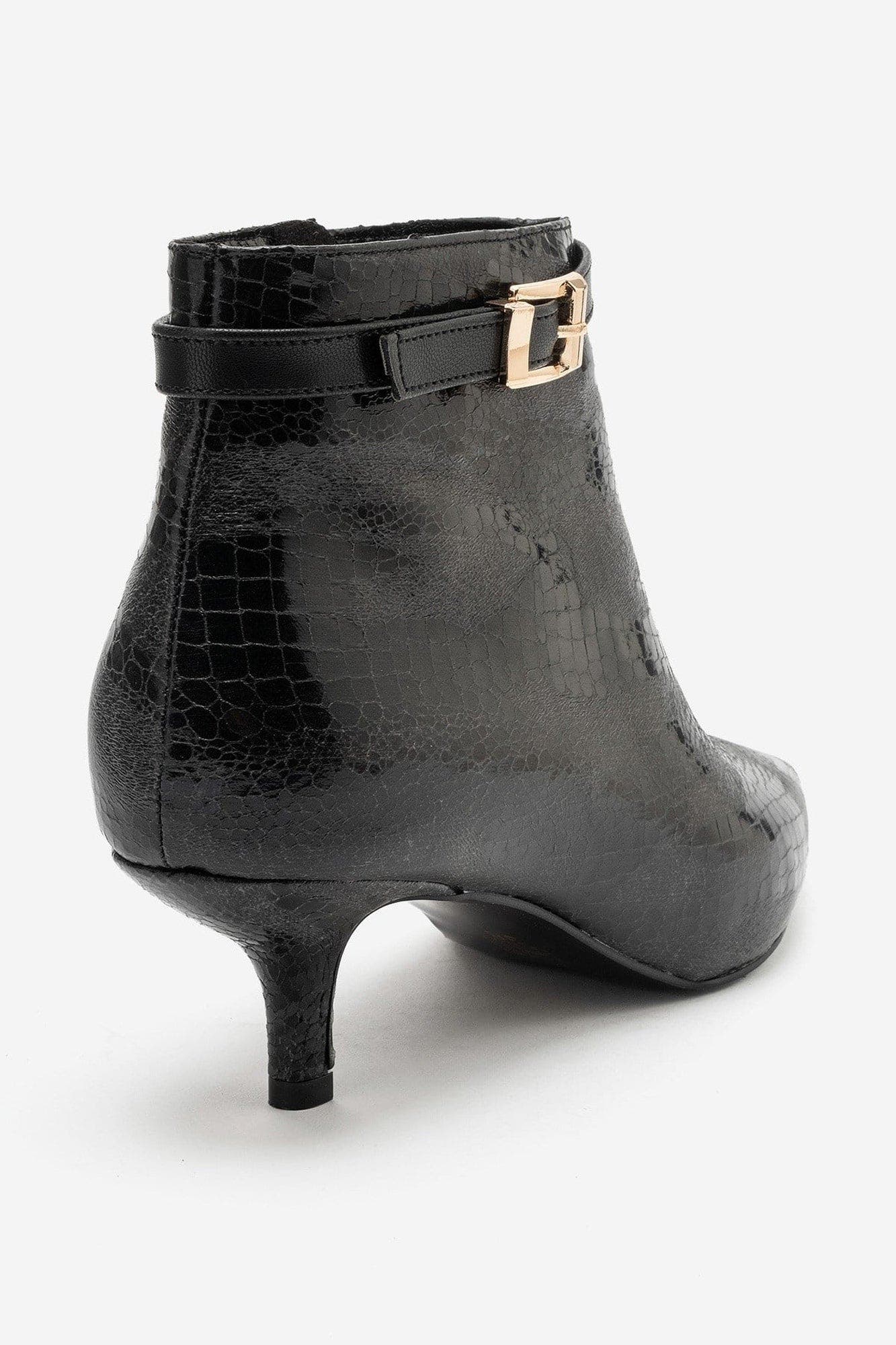 Juxon Kitten Heel Boot, Alternate, color, Black