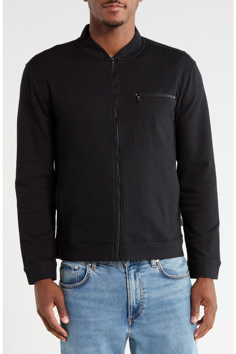 Kendall Bomber Jacket, Alternate, color, BLACK
