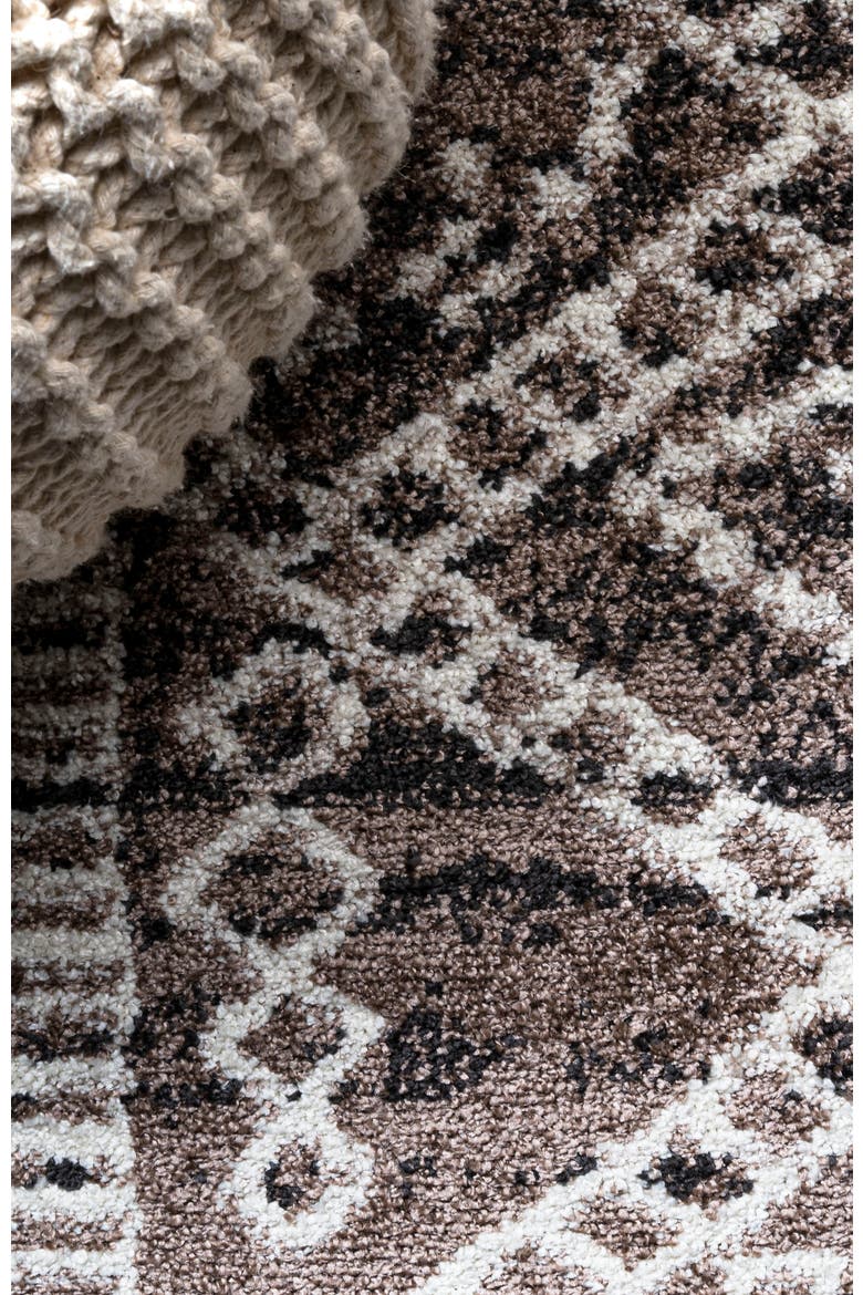 Tayri Modern  Geometric Area Rug, Alternate, color, Brown/Ivory