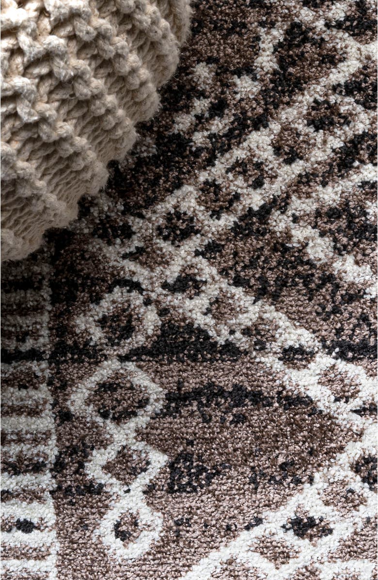 JONATHAN Y Tayri Modern  Geometric Area Rug, Alternate, color, Brown/Ivory