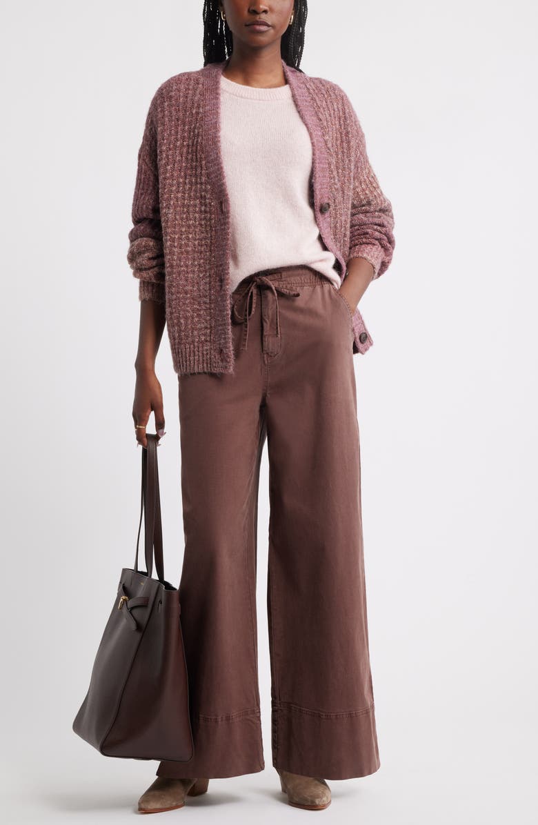 Treasure & Bond Relaxed Short Sleeve Sweater, Alternate, color, Pink Beauty