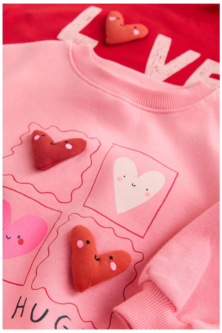 Kids' Assorted 4-Pack T-Shirt, Sweatshirt & Pants Set, Alternate, color, MULTI PINK