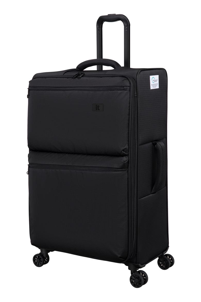 Eco-Classic 29-Inch Softside Checked Suitcase, Main, color, BLACK