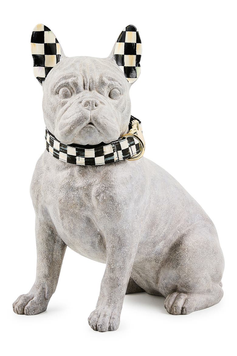 Courtly Check French Bulldog Figurine, Main, color, COURTLY