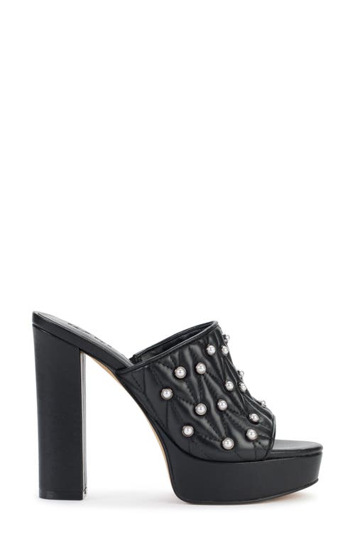 Karl Lagerfeld Aviva Platform Sandal In Black