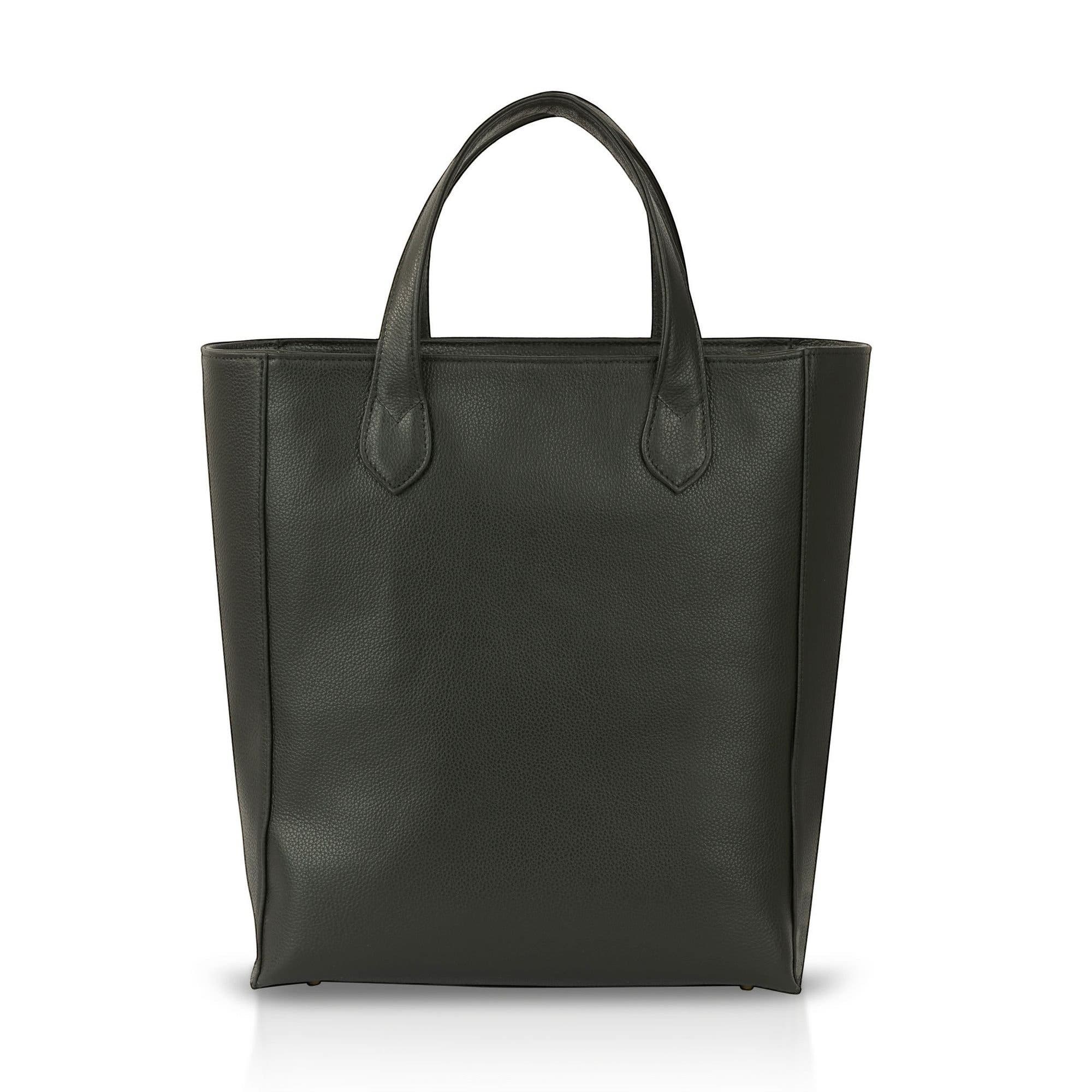 Tall Office Tote, Alternate, color, Black