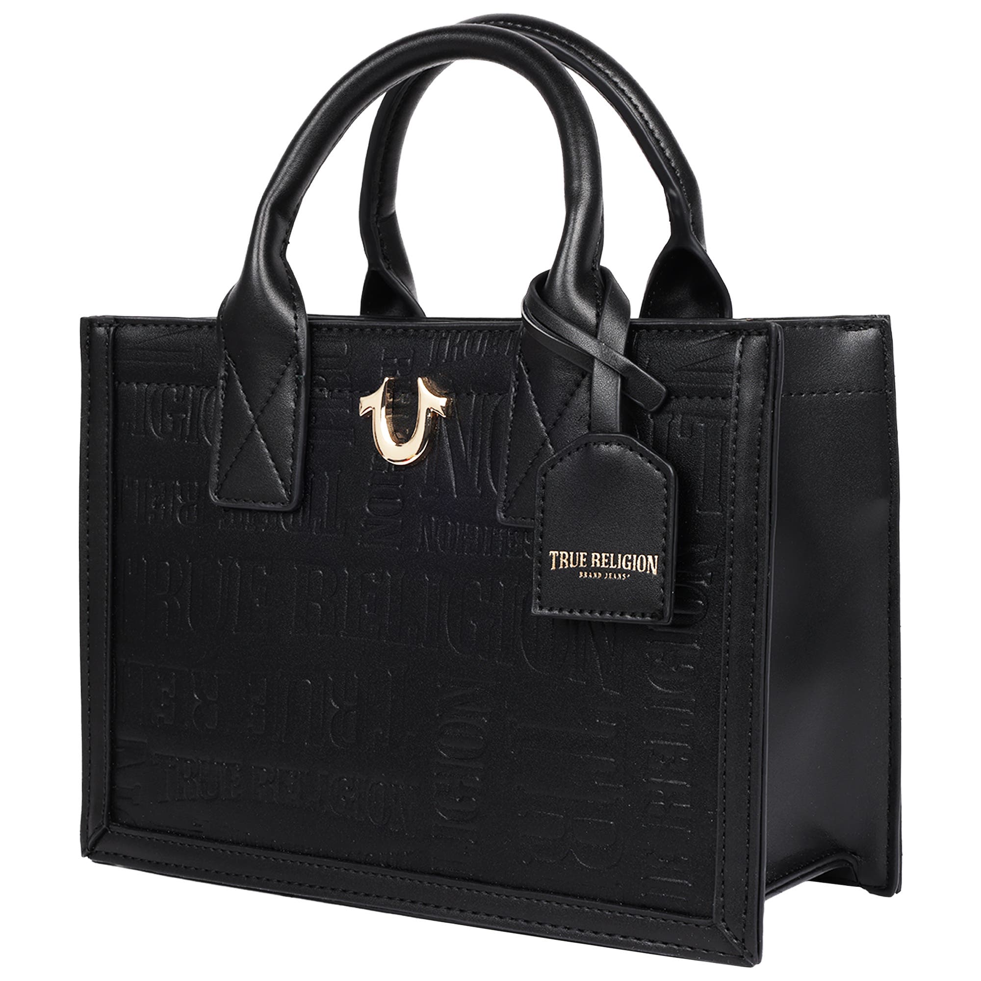 True Religion Mega Logo Modern Tote, Alternate, color, 