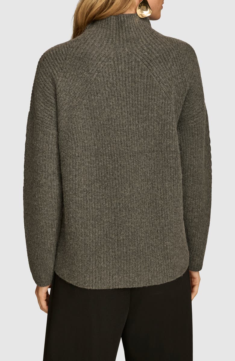 Donna Karan New York Merino Wool & Recycled Cashmere Mock Neck Sweater, Alternate, color, 