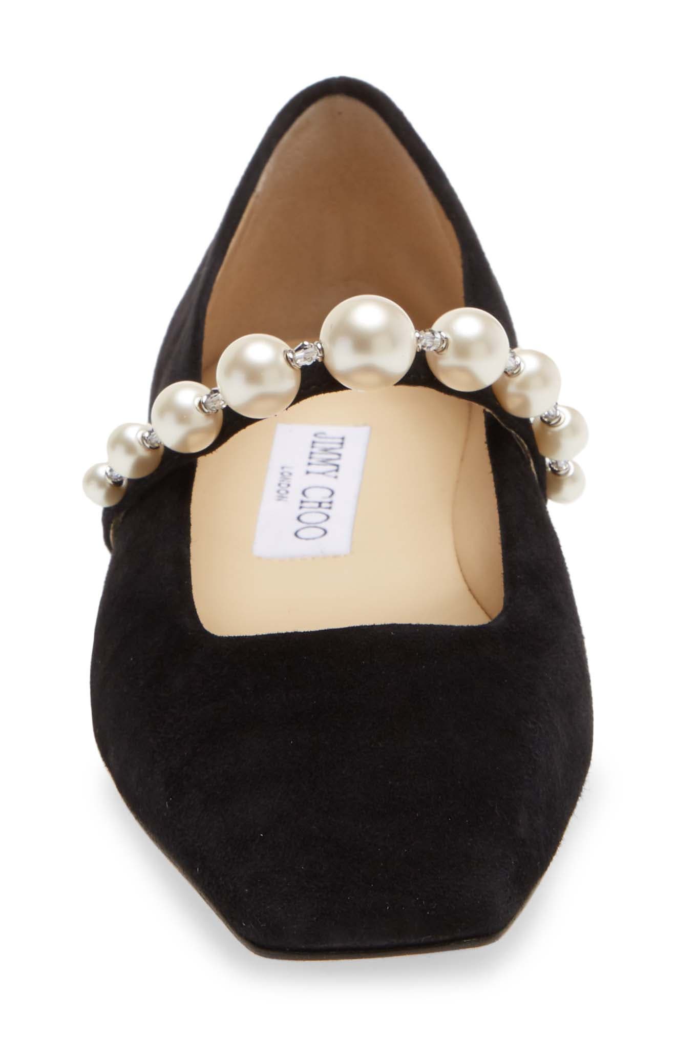 Jimmy Choo Ade Embellished Flat, Alternate, color, 