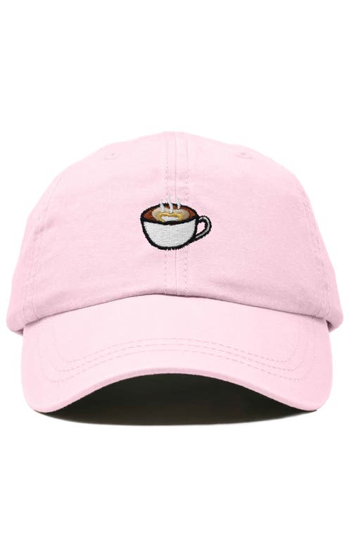 Dalix Cappuccino Embroidered Casual Cap In Washed Pink