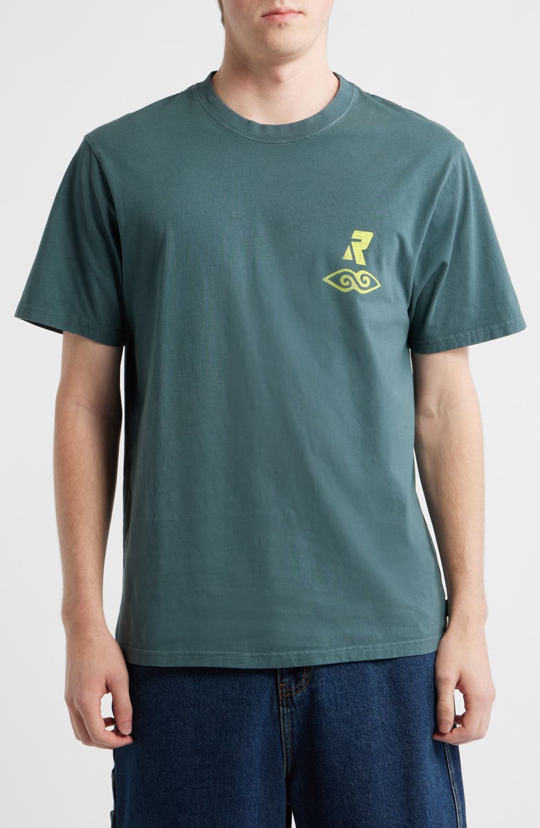 Rip Curl Liquid Trips Graphic Cotton T-Shirt, Main, color, Pine Night