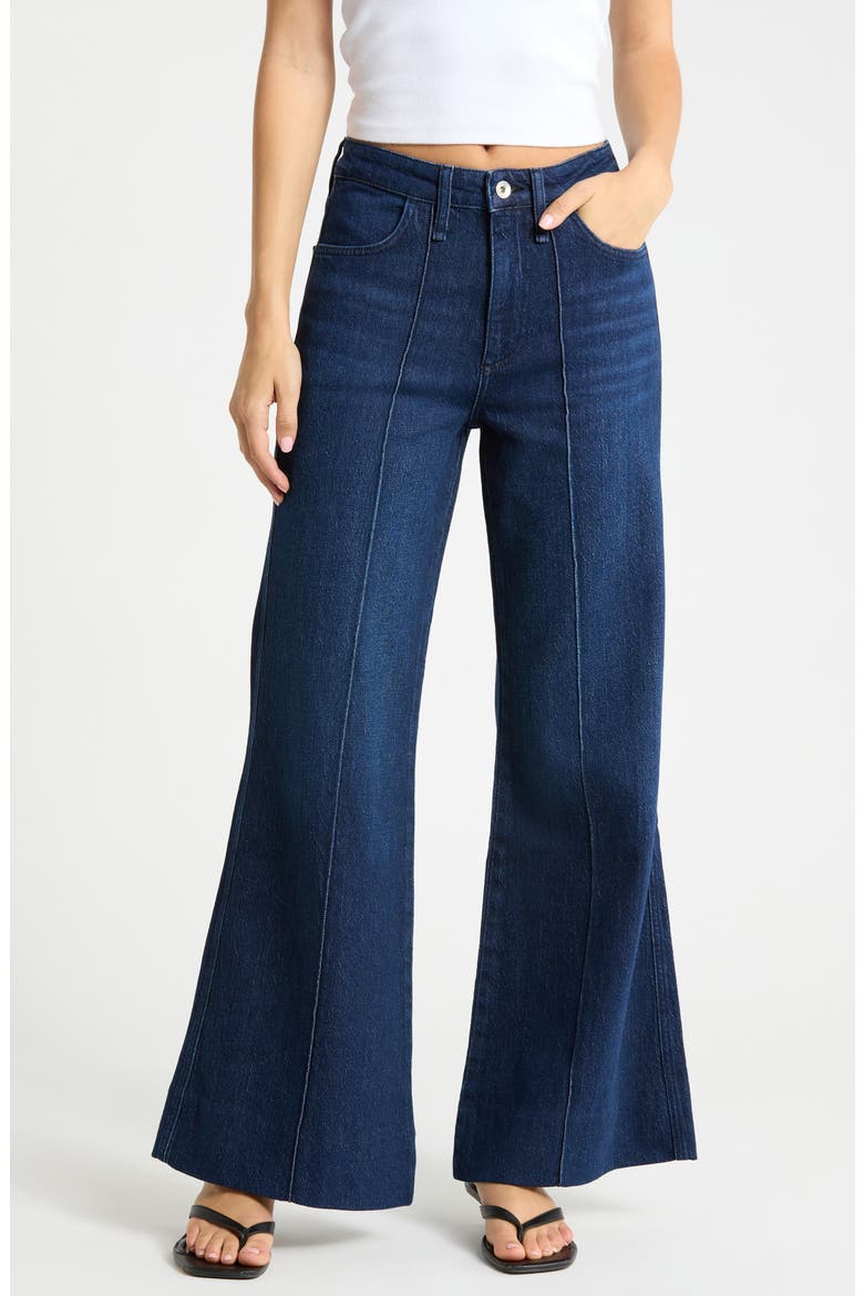 Miramar Faux Denim Wide Leg Pants, Main, color, REDTM