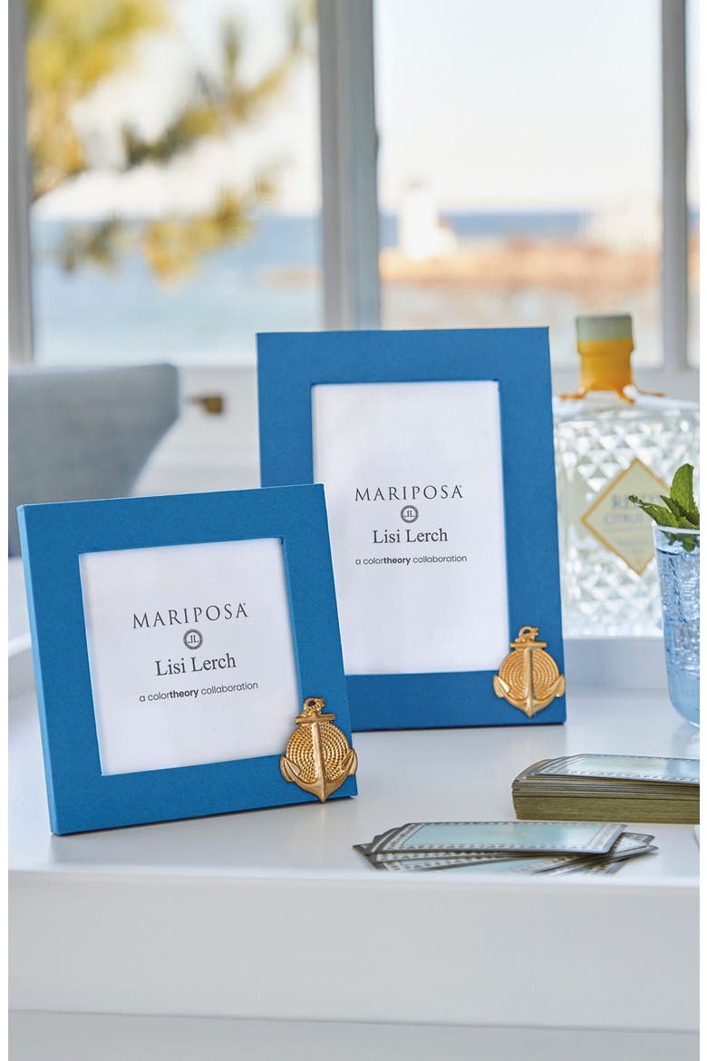 Anchor Blue 4 x 6-Inch Picture Frame, Alternate, color, BLUE