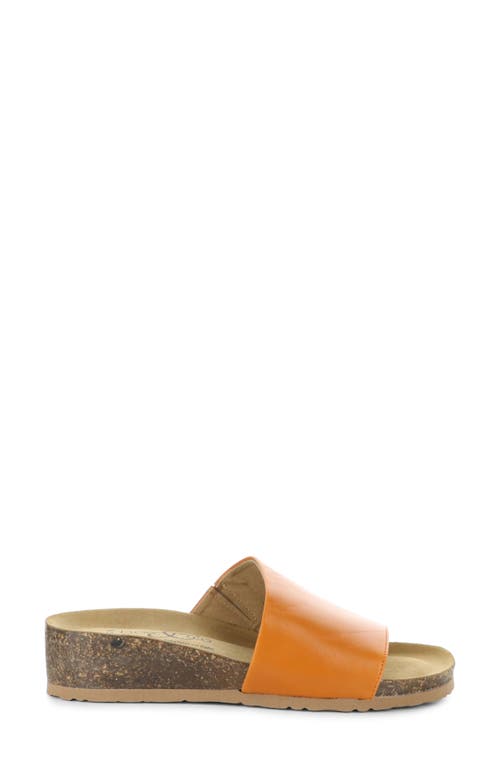 Bos. & Co. Lux Slide Sandal In Orange