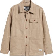 Schott NYC Unlined Wool Blend Chore Jacket