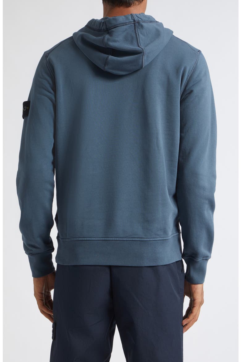 Logo Patch Cotton Hoodie, Alternate, color, V002E SLATE BLUE