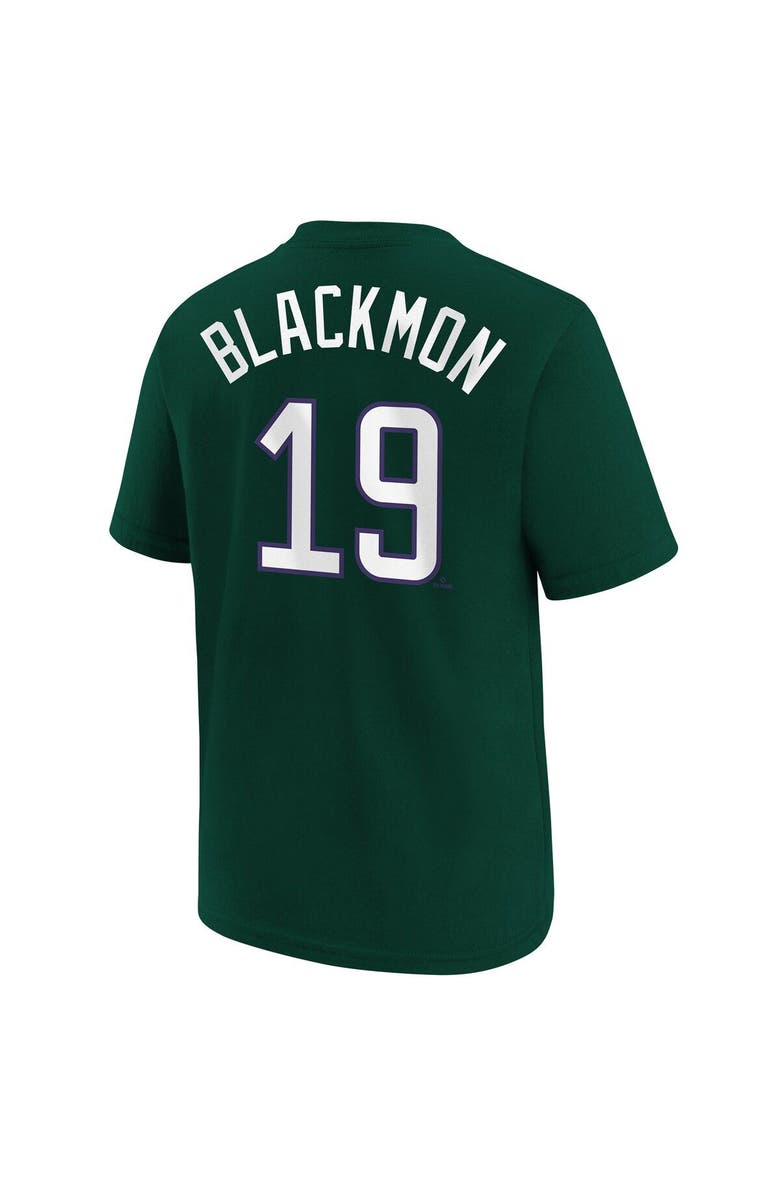 Nike Youth Nike Charlie Blackmon Green Colorado Rockies 2022 City Connect Name & Number T-Shirt, Alternate, color, 