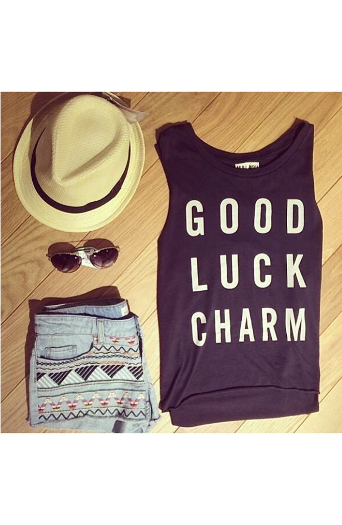 Malibu Native 'Good Luck Charm' Cotton Tee (Women) | Nordstrom