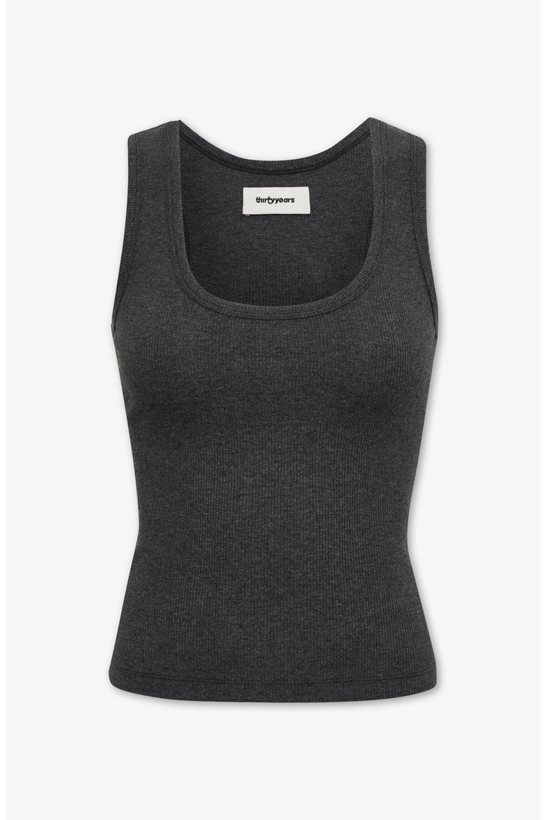 Demi Ribbed Tank, Alternate, color, Slate