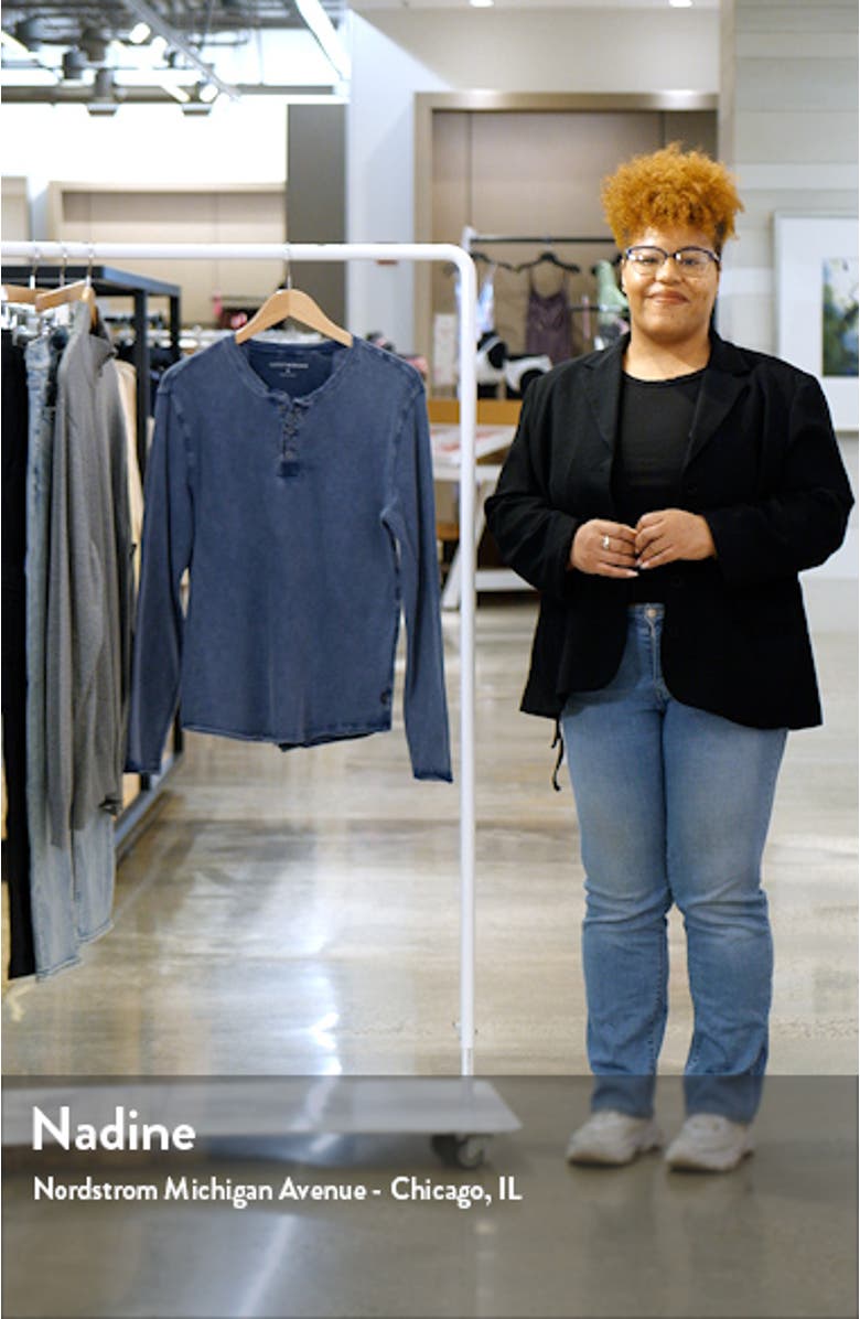 Weekend Slub Cotton Jersey Henley, sales video thumbnail