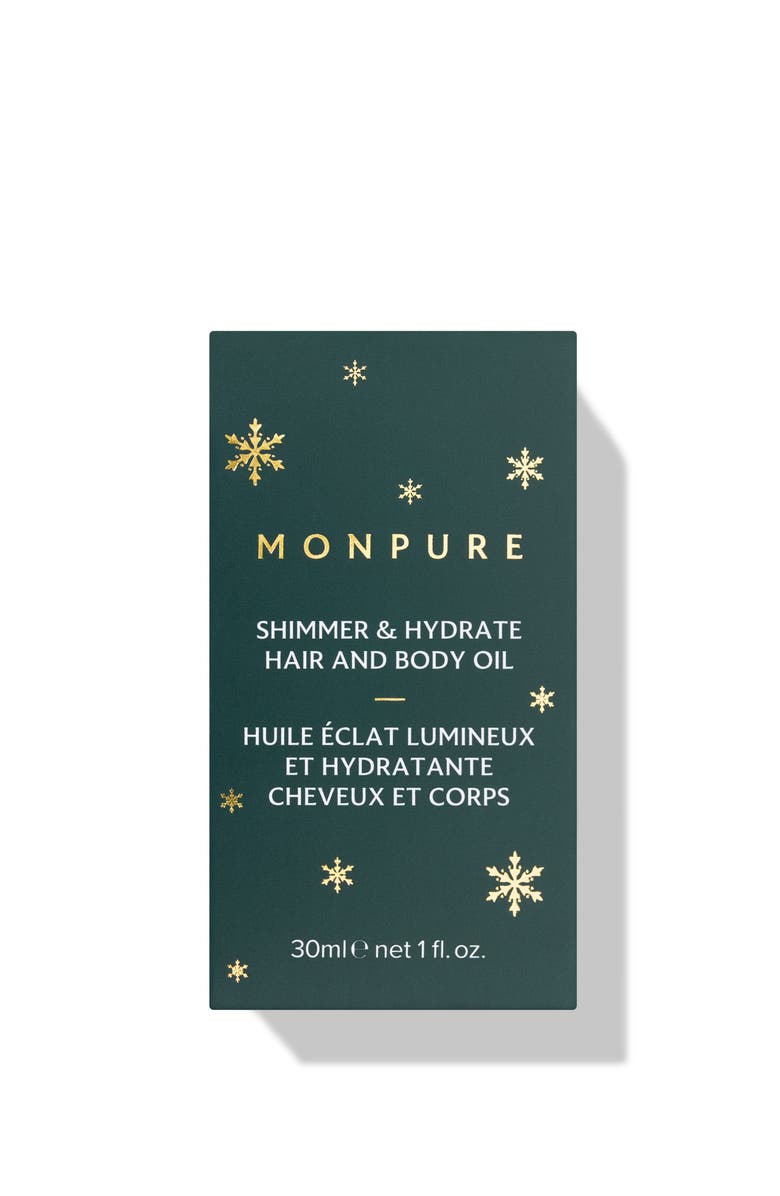 MONPURE Shimmer & Hydrate Hair and Body Oil, Alternate, color, NO COLOR