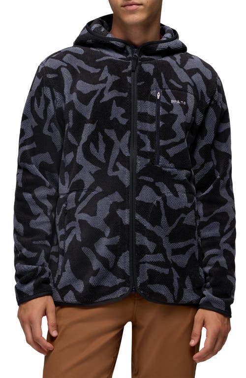 Prana Tuff Fluff Fleece Full Zip Hoodie In Multi