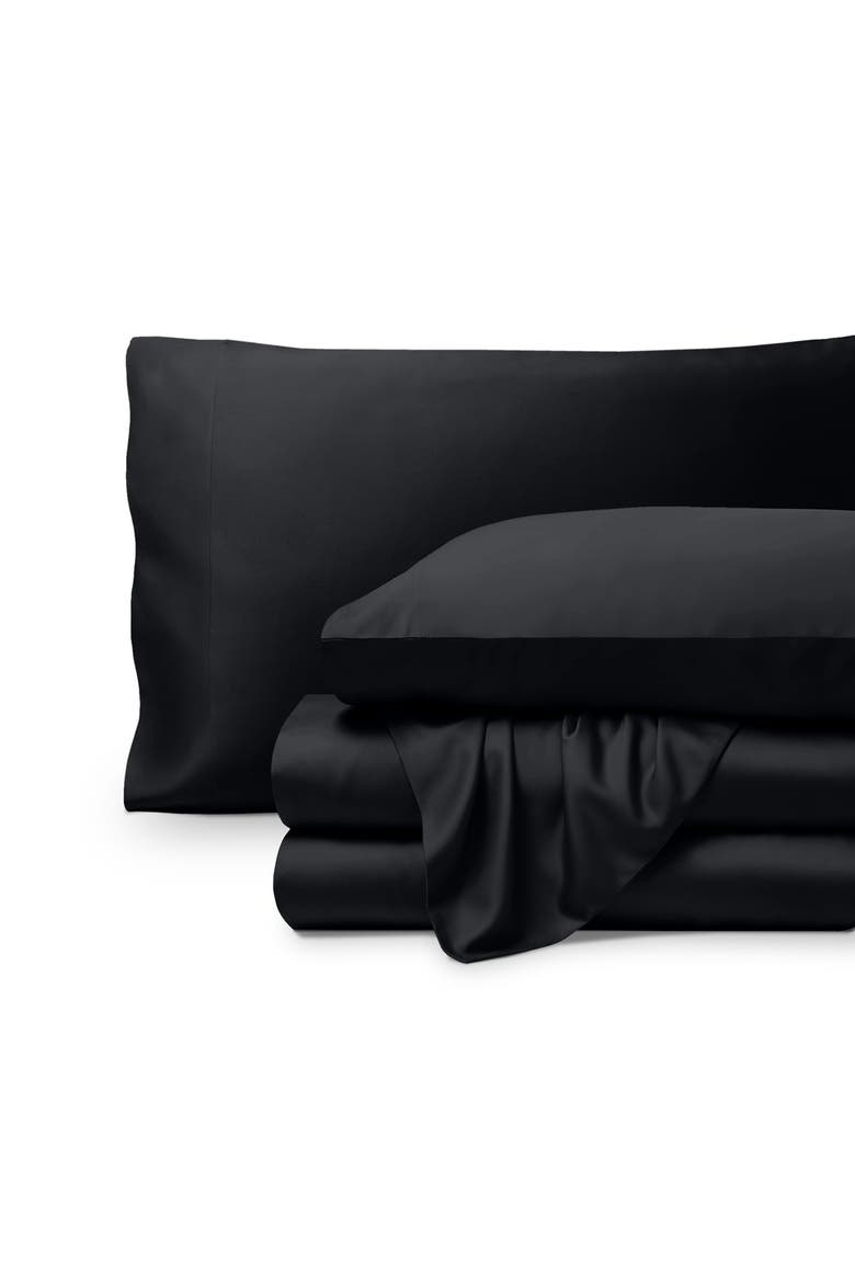 Cooling Rayon Sheet Set - Full XL, Main, color, Black