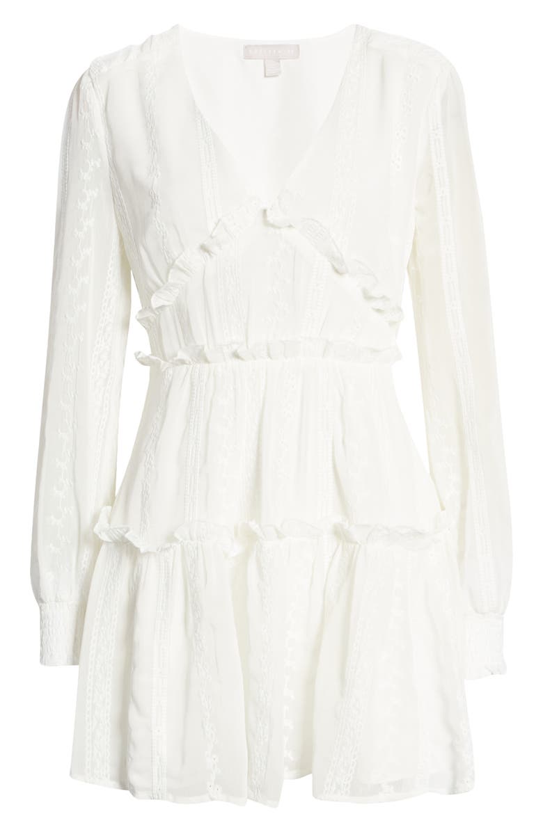 Chelsea28 Ruffle Long Sleeve Minidress, Alternate, color,