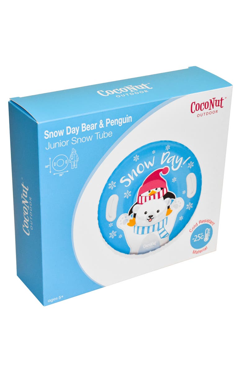 Coconut Outdoor Snow Day Bear & Penguin 32" Junior Snow Tube,5+, Alternate, color, Multicolored