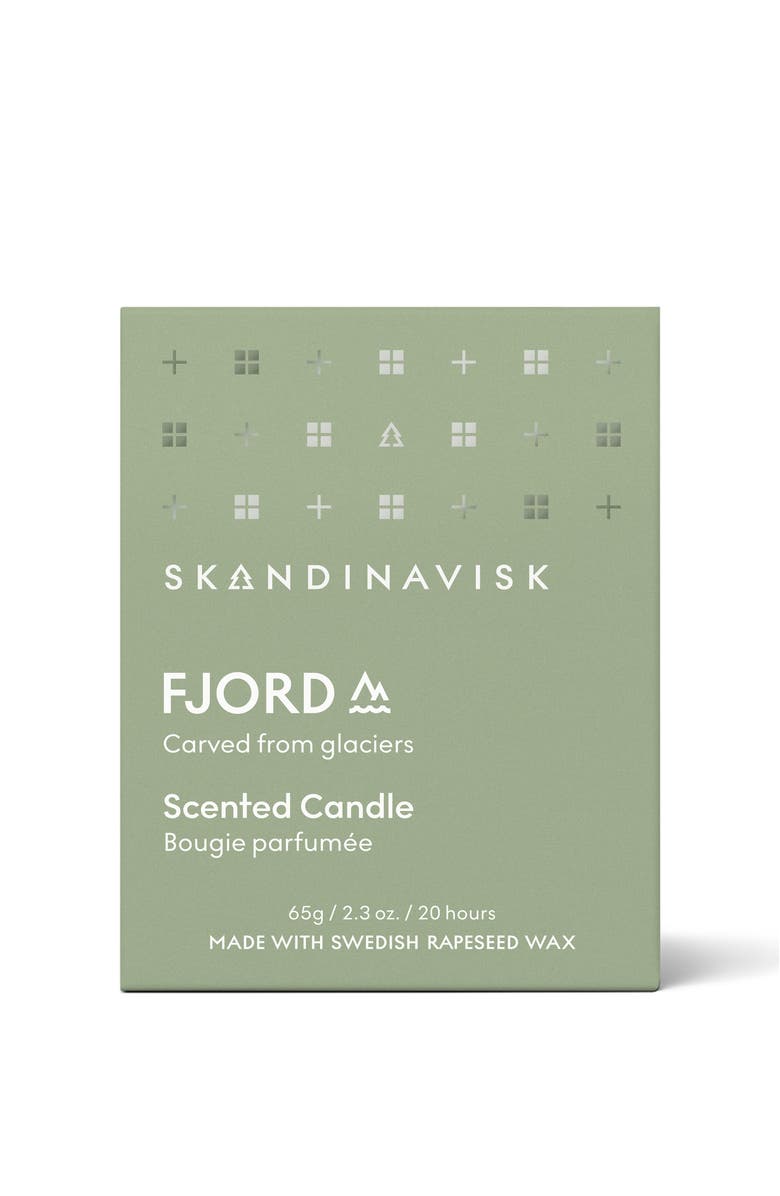 SKANDINAVISK FJORD Scented Candle 65g, Alternate, color, Green