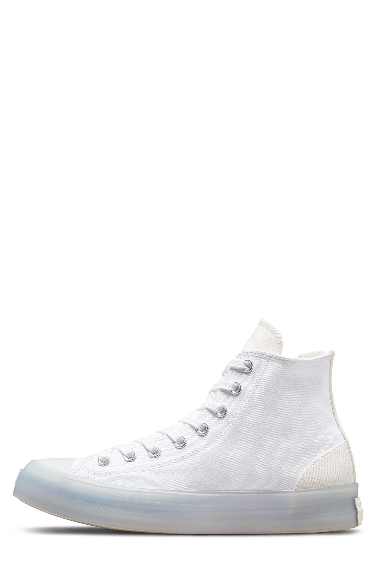 Chuck Taylor All Star Hi Sneaker, Alternate, color, WHITE/ EGRET/ WHITE