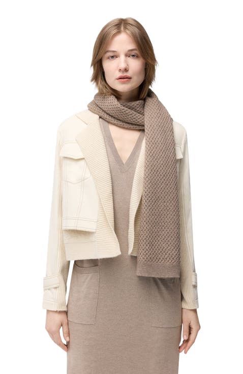Textured Cashmere Scarf