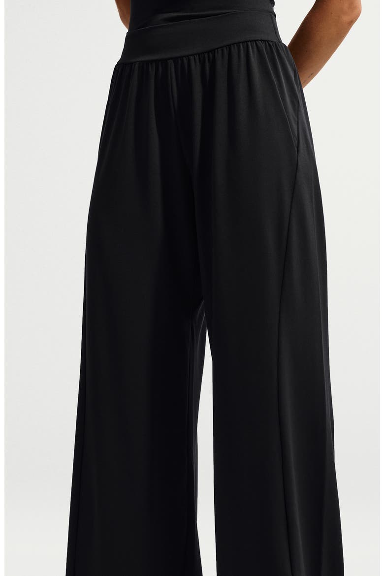 Wide Leg Pants, Alternate, color, BLACK/ COOL GREY