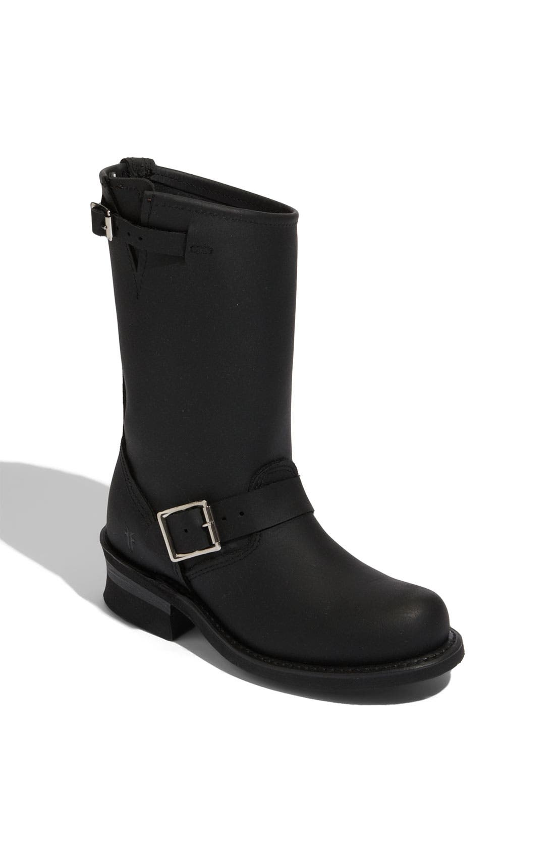 'Engineer 12R' Boot, Main, color, BLACK