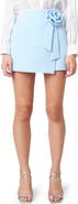 Endless Rose Rosette Faux Wrap Miniskirt