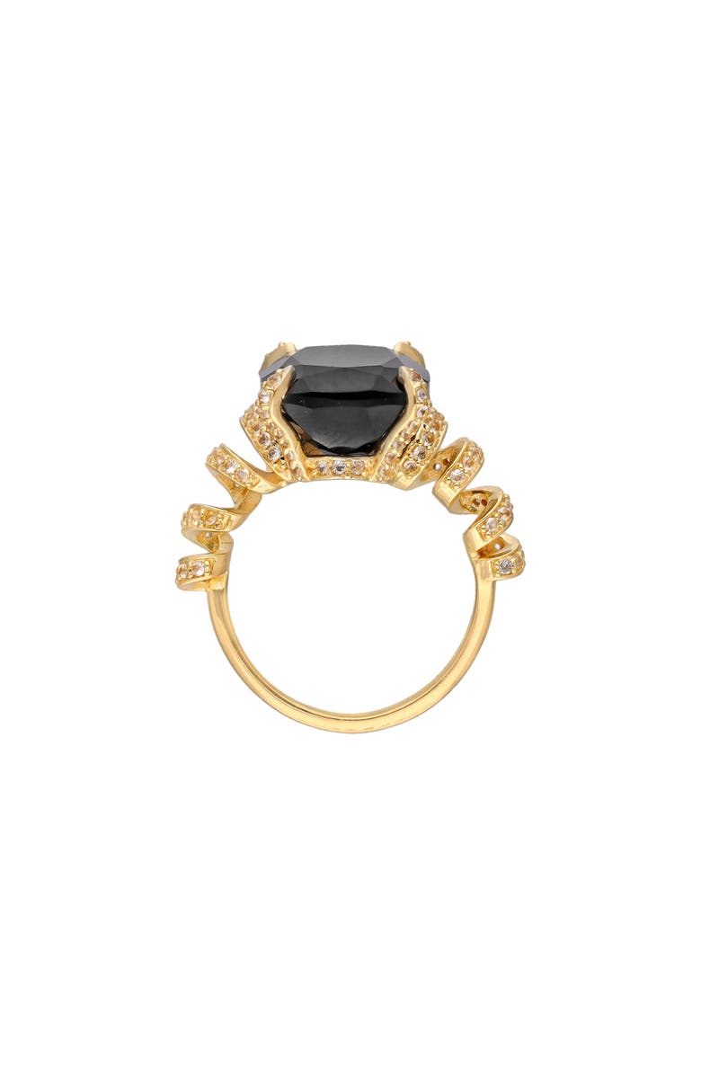 YS GEMS Black Onyx & Pavé White Topaz Ring, Alternate, color, 
