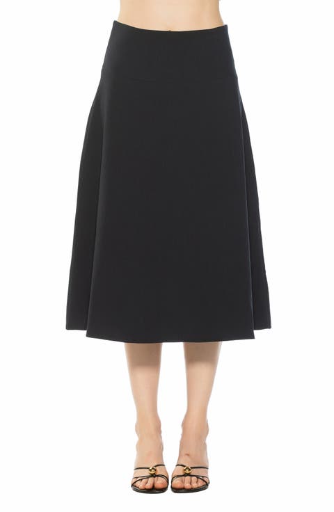 Maris Flared Midi Skirt