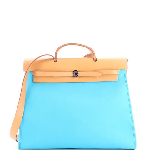 Herbag Zip Leather and Toile 39