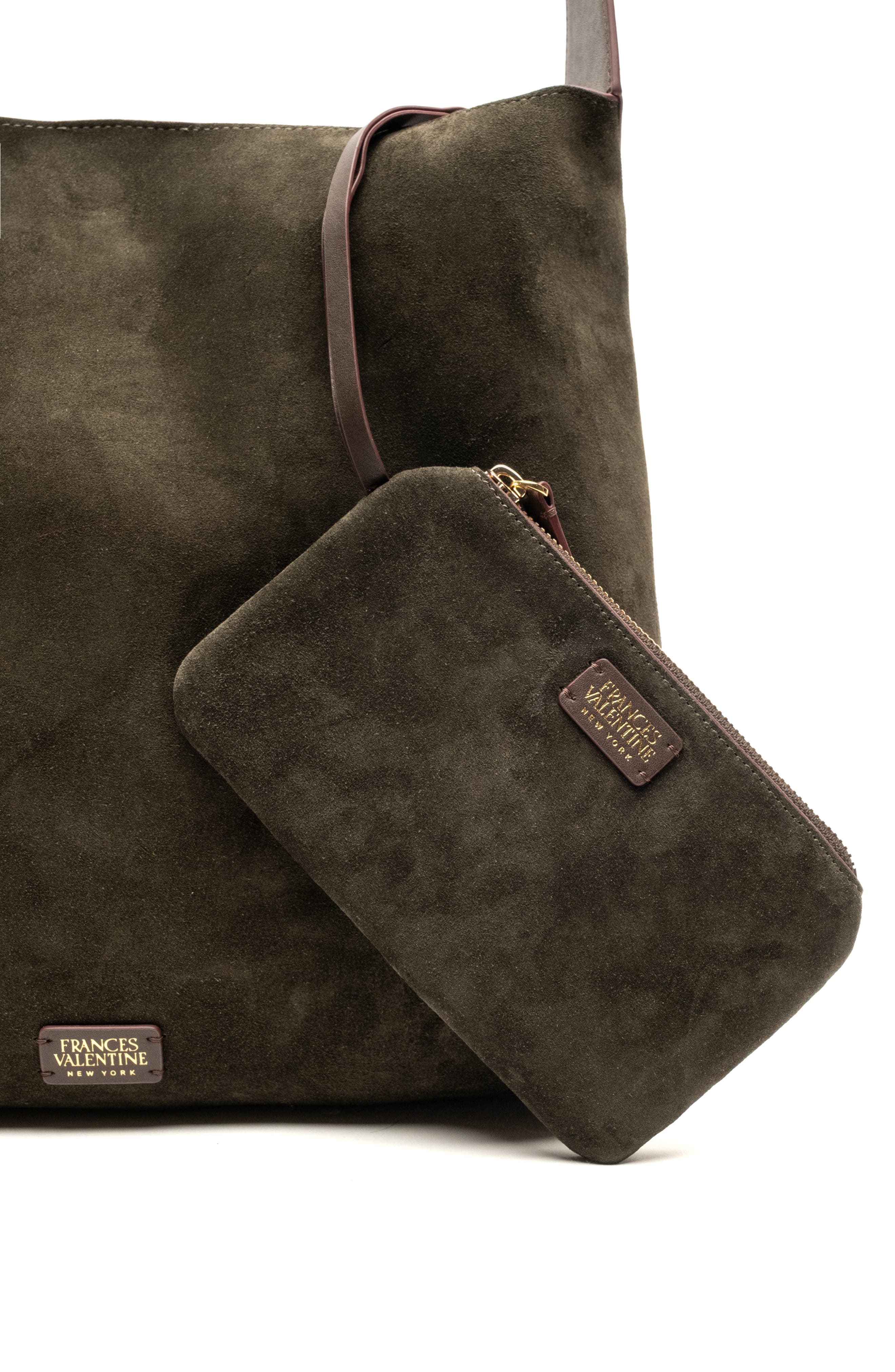 Frances Valentine Brynn Hobo Shoulder Bag with Pouch, Alternate, color, Olive