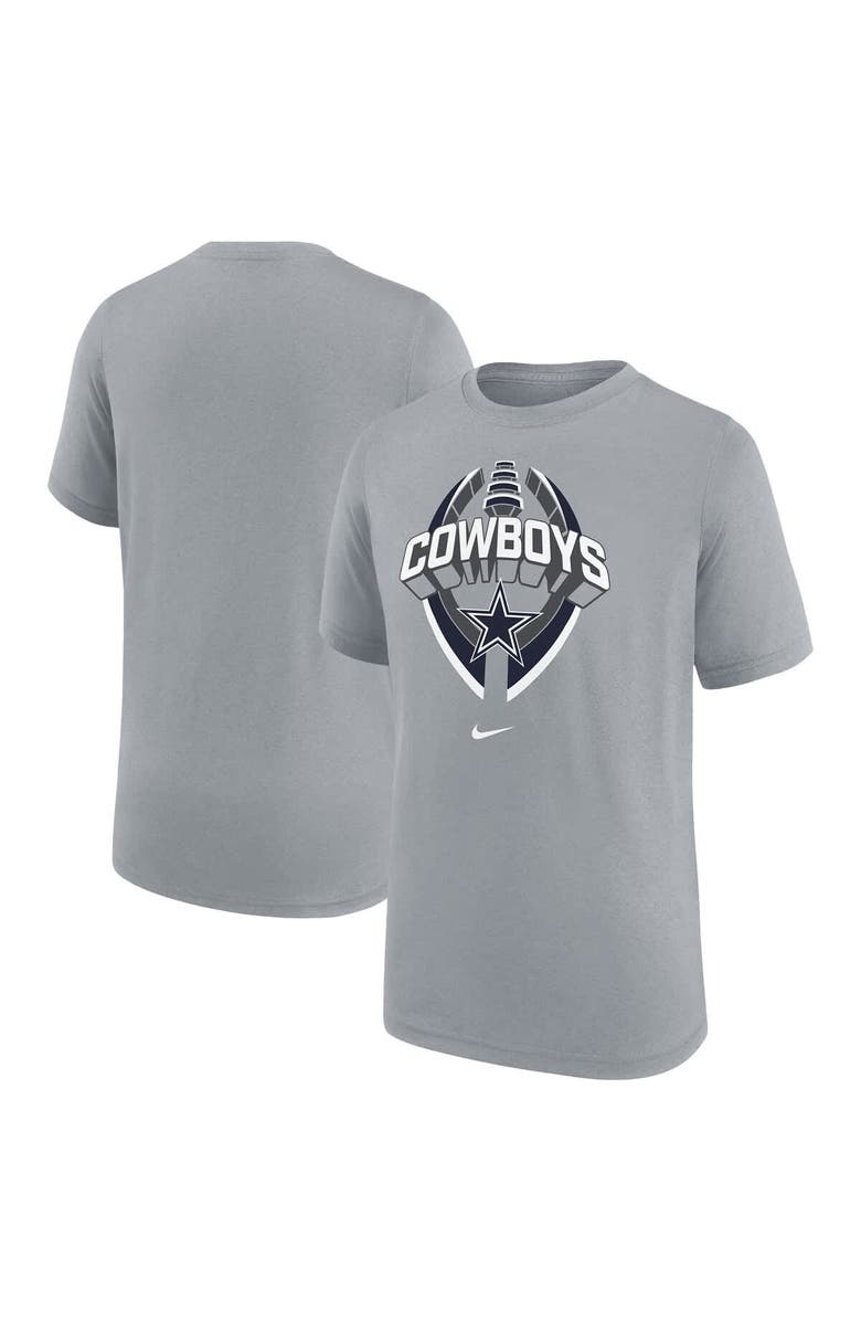 Nike Youth Nike Gray Dallas Cowboys Icon Legend T-Shirt, Main, color, Gray