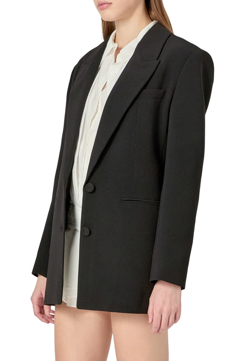 English Factory Timeless Blazer, Alternate, color, Black