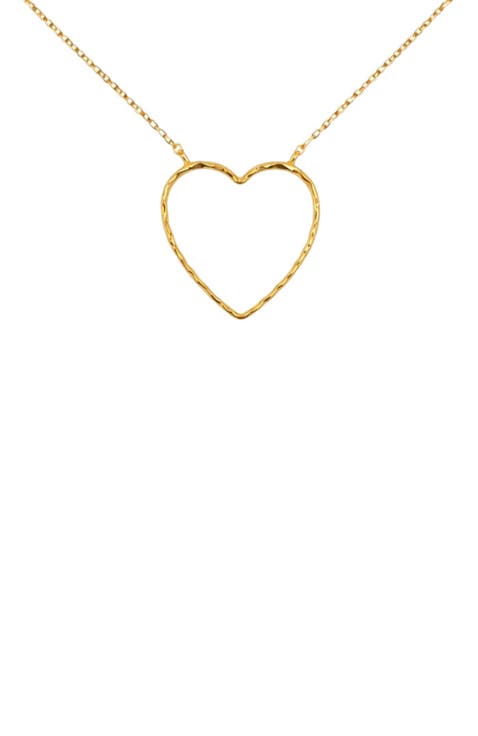 Open Heart Gold Necklace