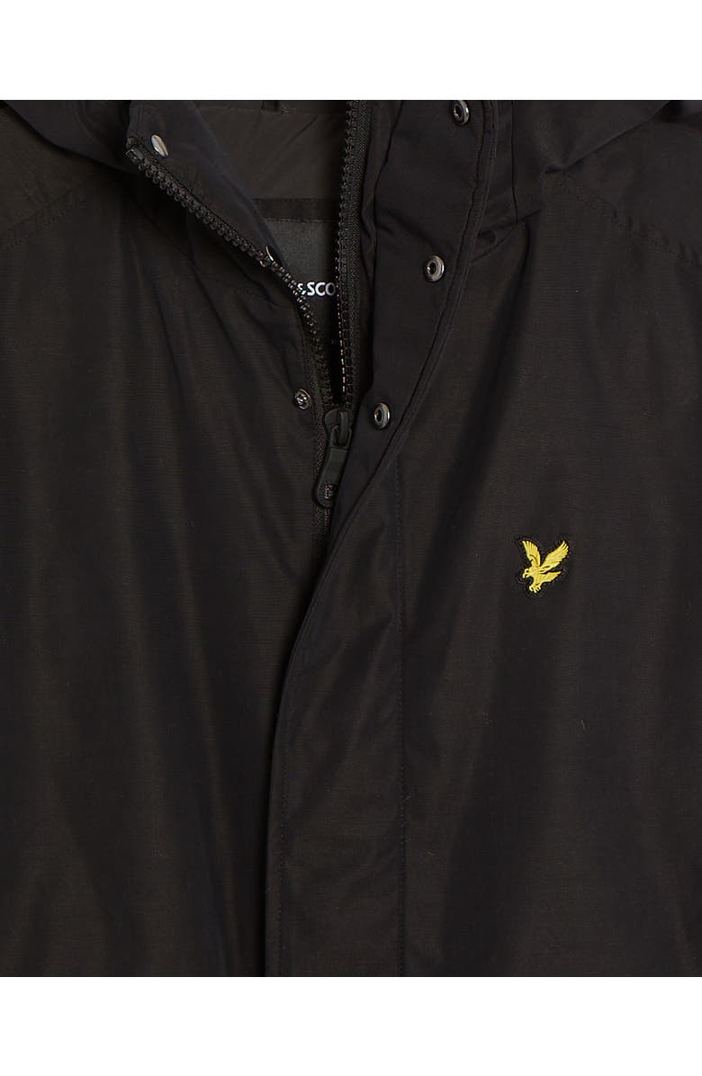 Lyle & Scott Long Sleeve Hooded Membrane Parka, Alternate, color, Jet Black