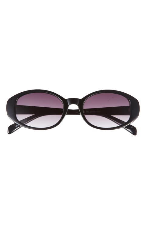 Gradient Oval Sunglasses