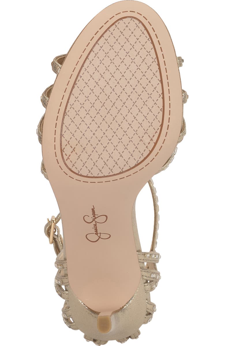 Jessica Simpson Jivira Ankle Strap Sandal, Alternate, color, Light Gold