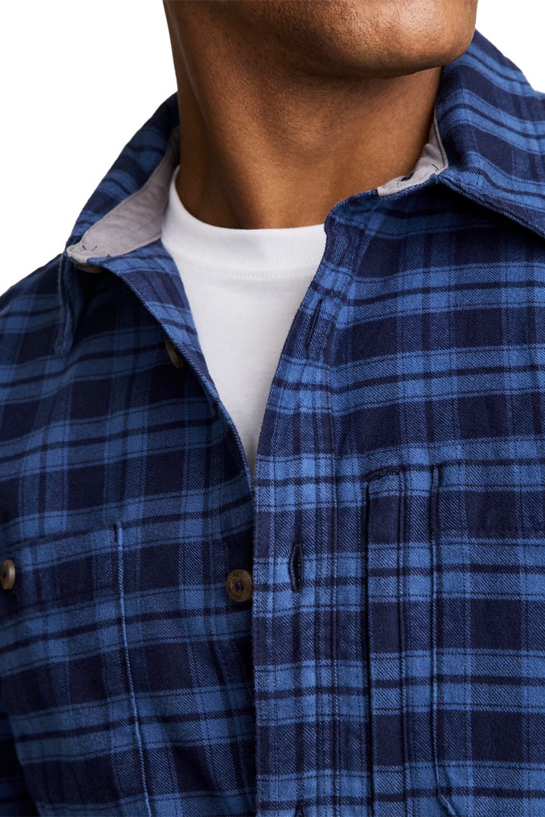 Outdoors by Luke Bryan Men's Slim Fit Flannel Field Shirt, Alternate, color, Simply Blue