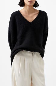 French Connection Oversize V-Neck Sweater